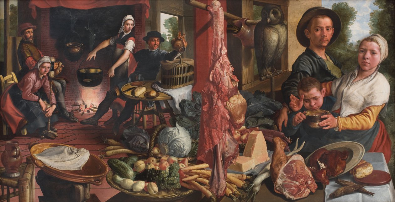Tučná kuchyně. Alegorie od Pieter Aertsen