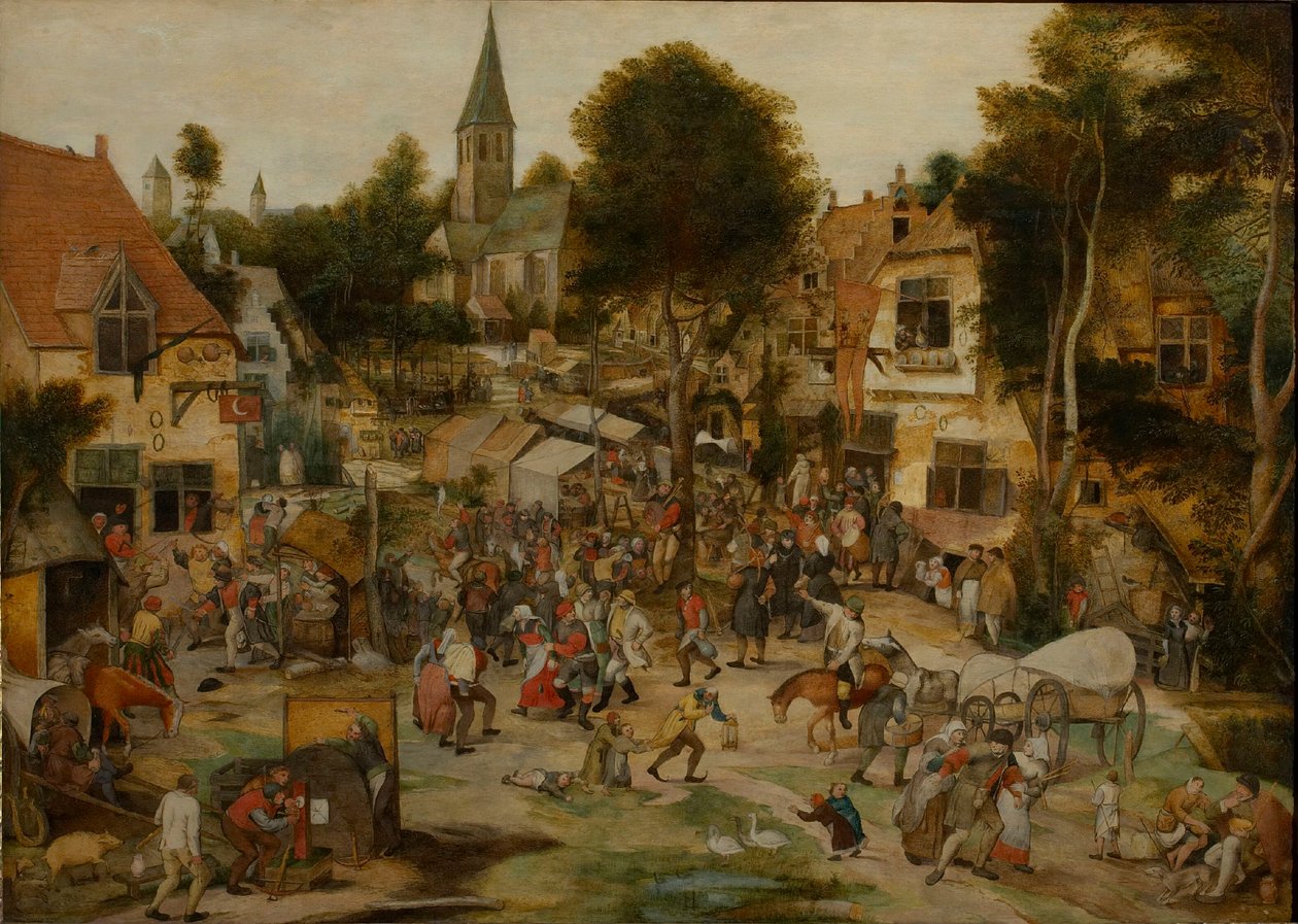 Village Fair Kermis, před 1565. od Pieter Balten