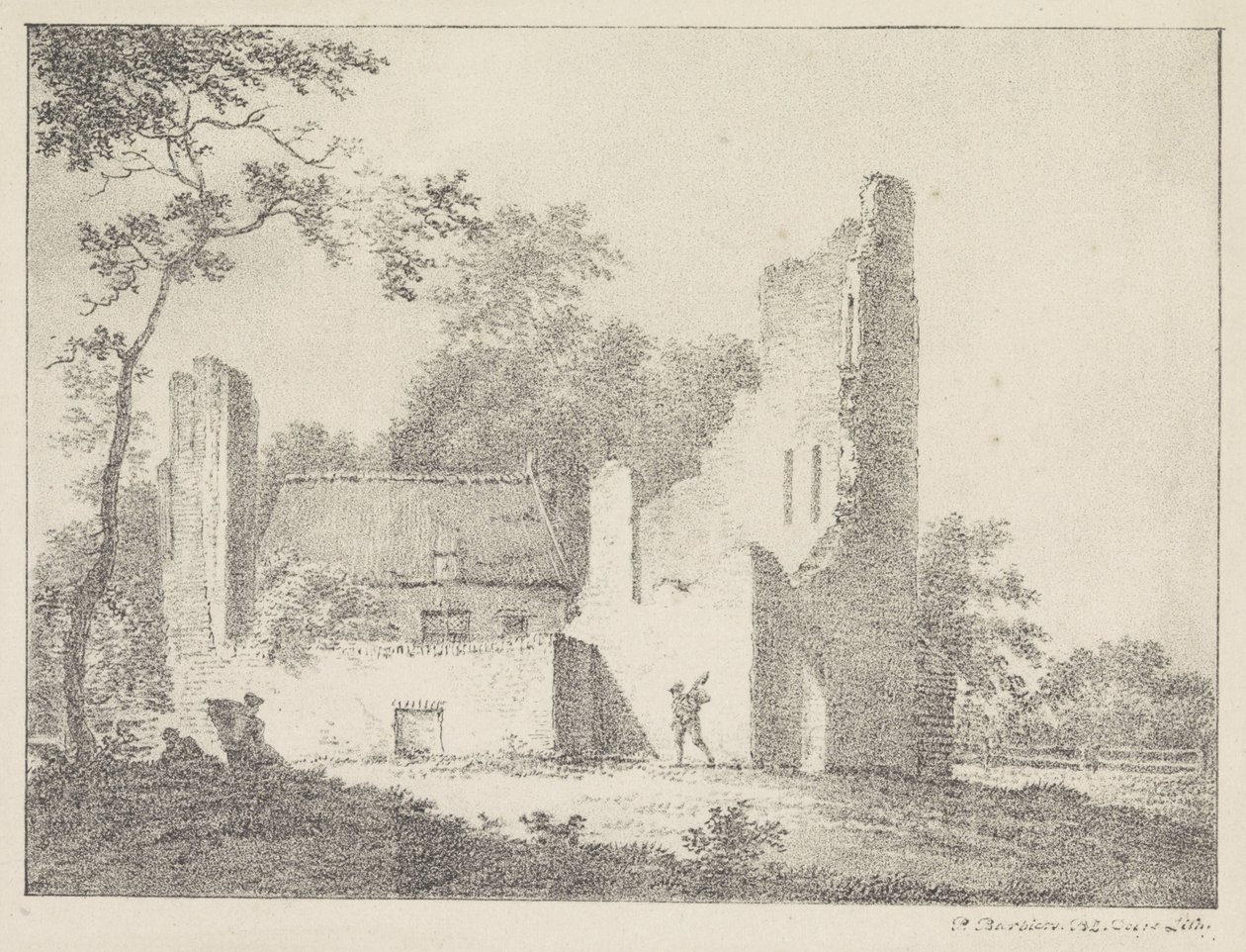Zřícenina od Pieter Bartholomeusz. Barbiers