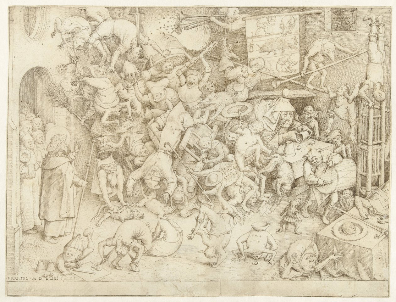 Pád kouzelníka Hermogena od Pieter Bruegel (I)
