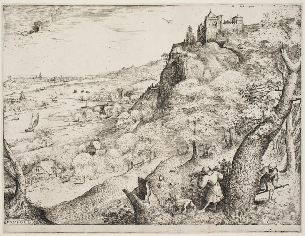 Lov králíků od Pieter Bruegel d.Æ.