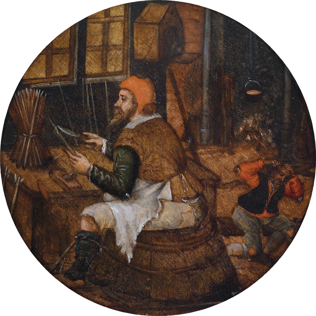 Tvůrce šípů od Pieter Brueghel the Younger