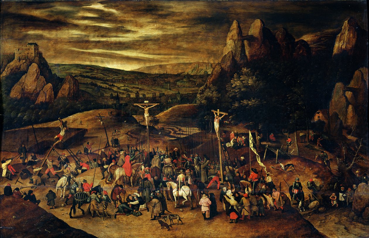 Ukřižování od Pieter Brueghel the Younger
