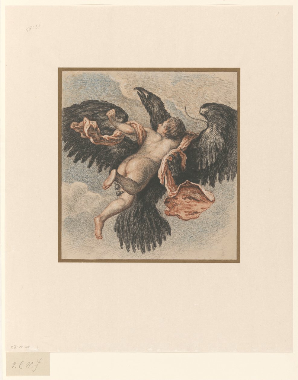 Loupež Ganymede od Pieter Christoffel Wonder