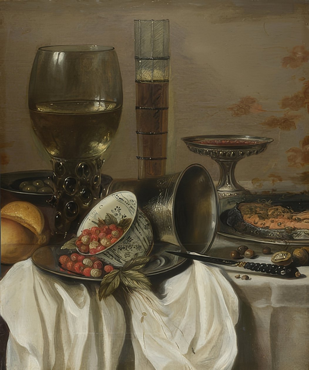 Zátiší s nádobami na pití. 1649 od Pieter Claesz