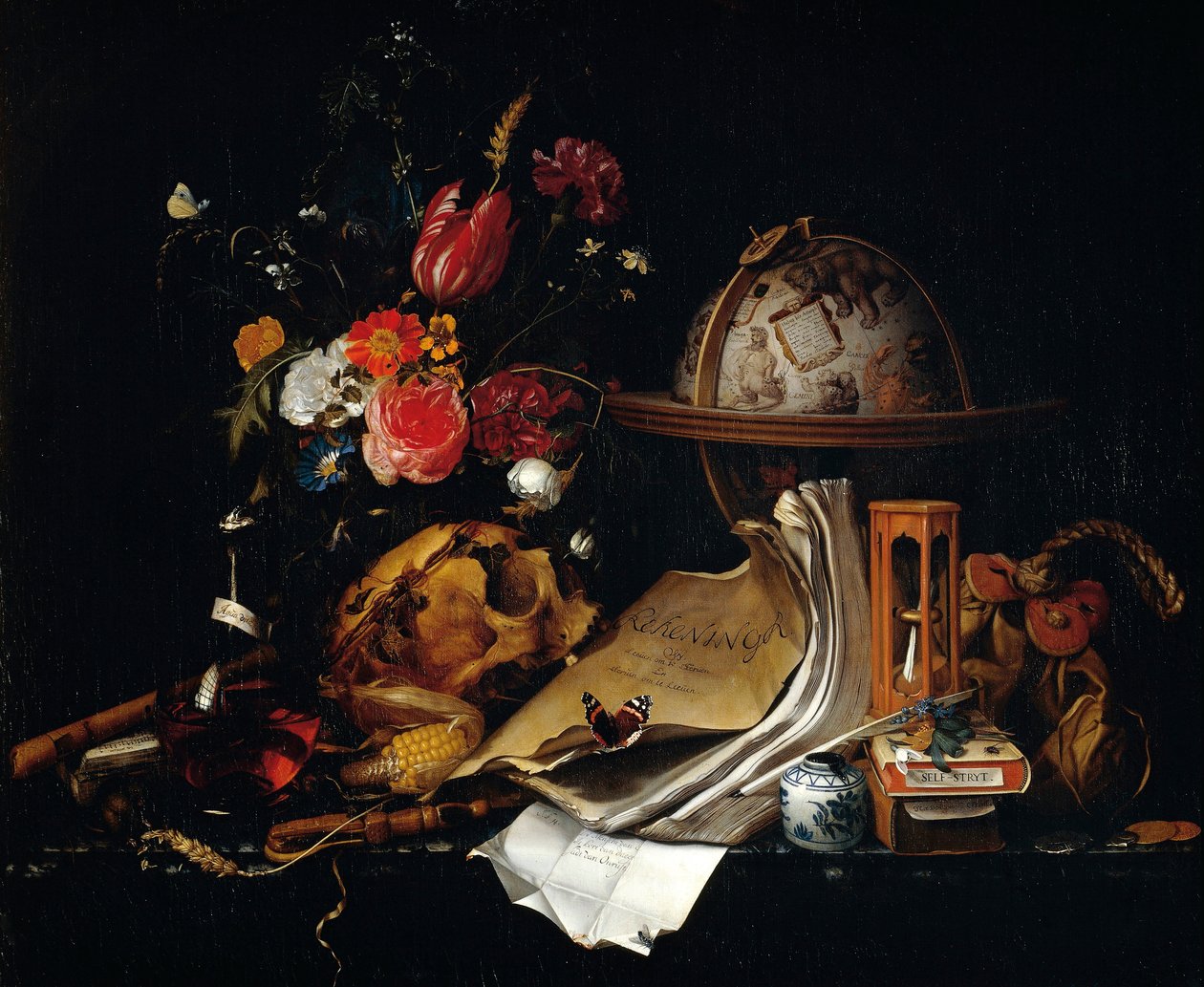 Vanitas od Pietera Claesze (1597-1660). od Pieter Claesz