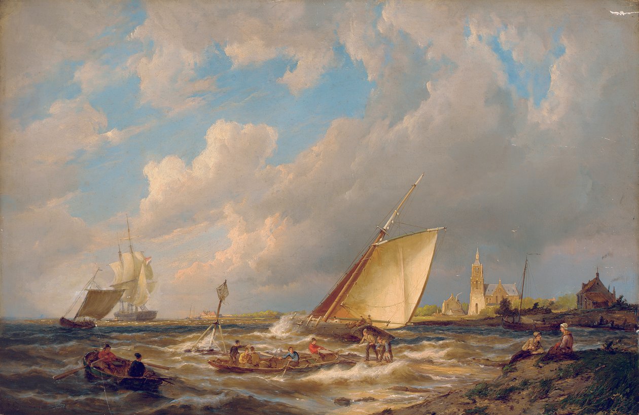 Maassluis, Holandsko od Pieter Cornelis Dommerson