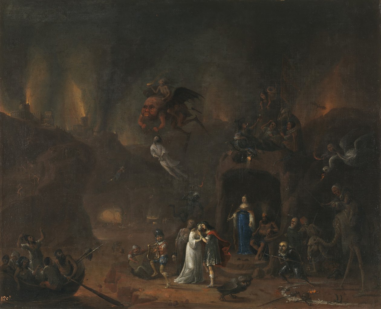 Orfeus a Eurydika v pekle od Pieter Fris