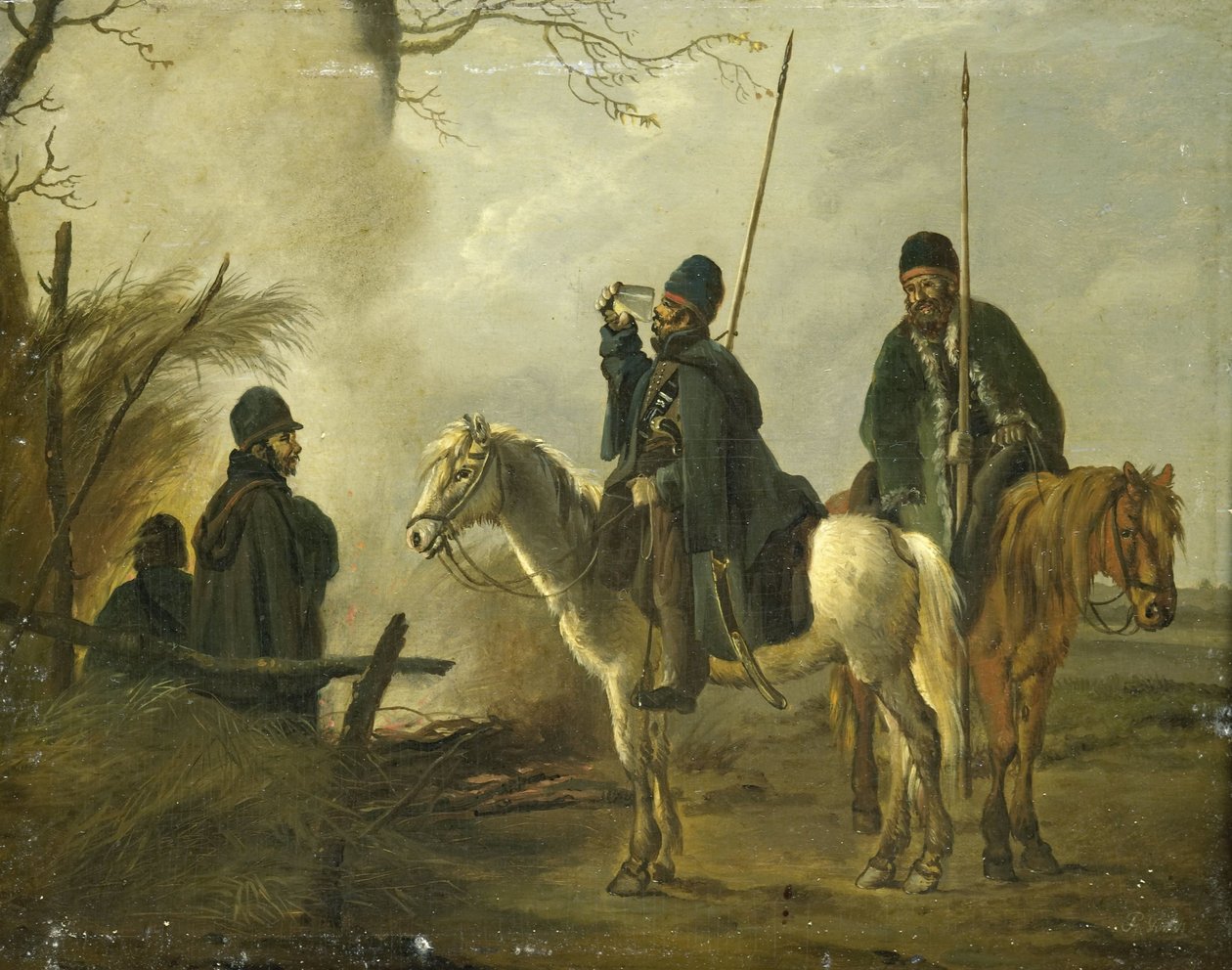 Cossack Outpost v roce 1813 od Pieter Gerardus van Os
