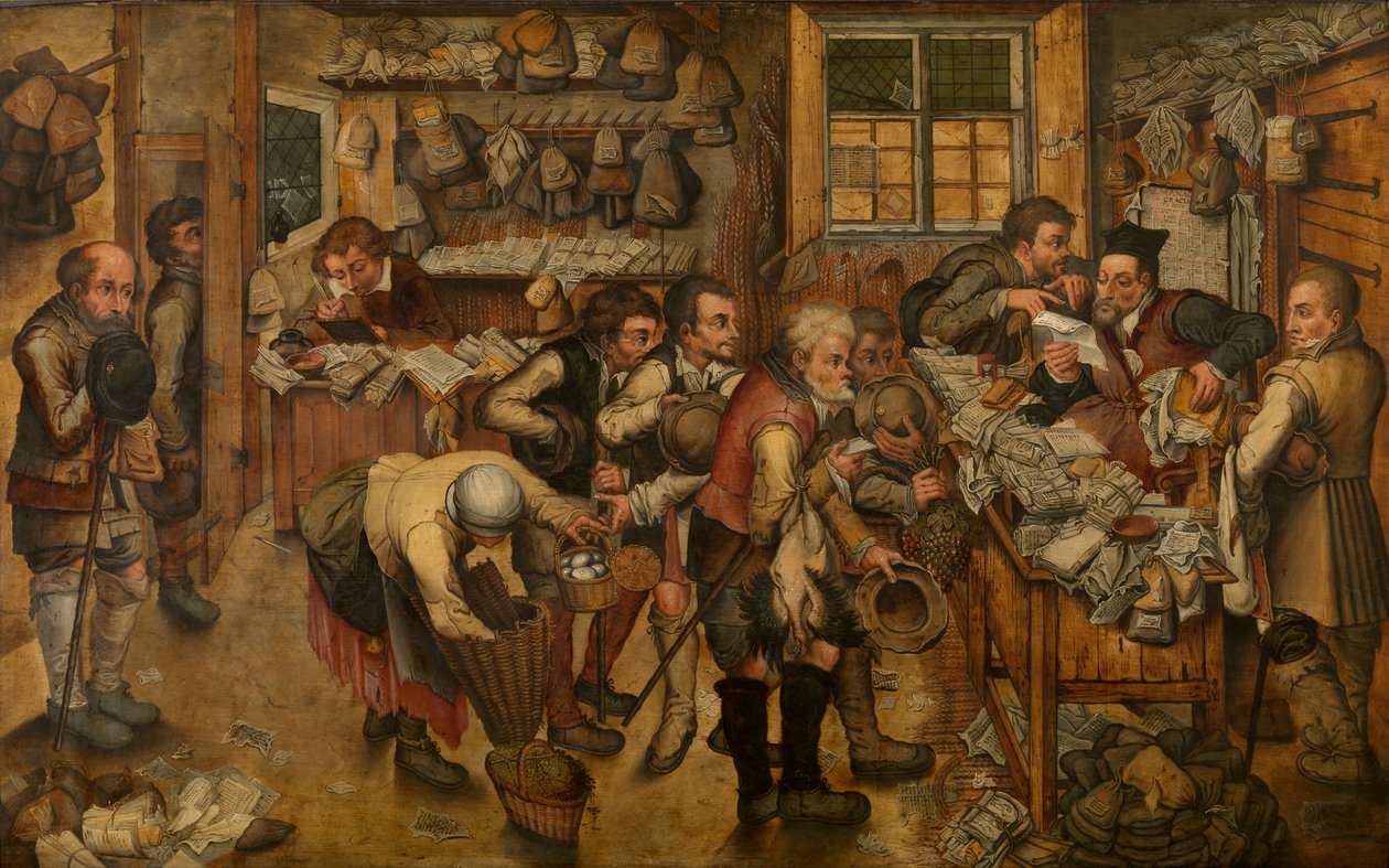 Vesnický právník (olej) od Pieter III Brueghel