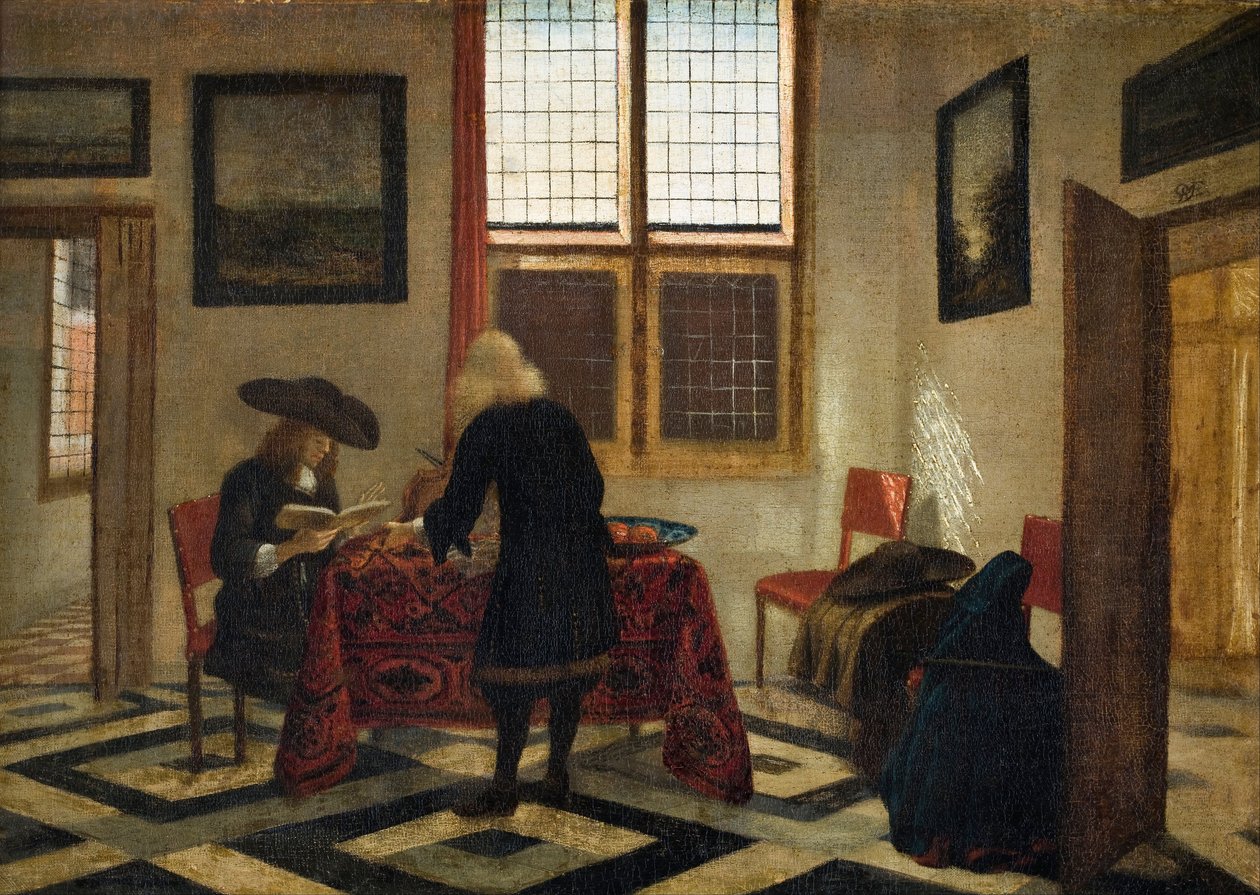 Interiérová scéna od Pieter Janssens