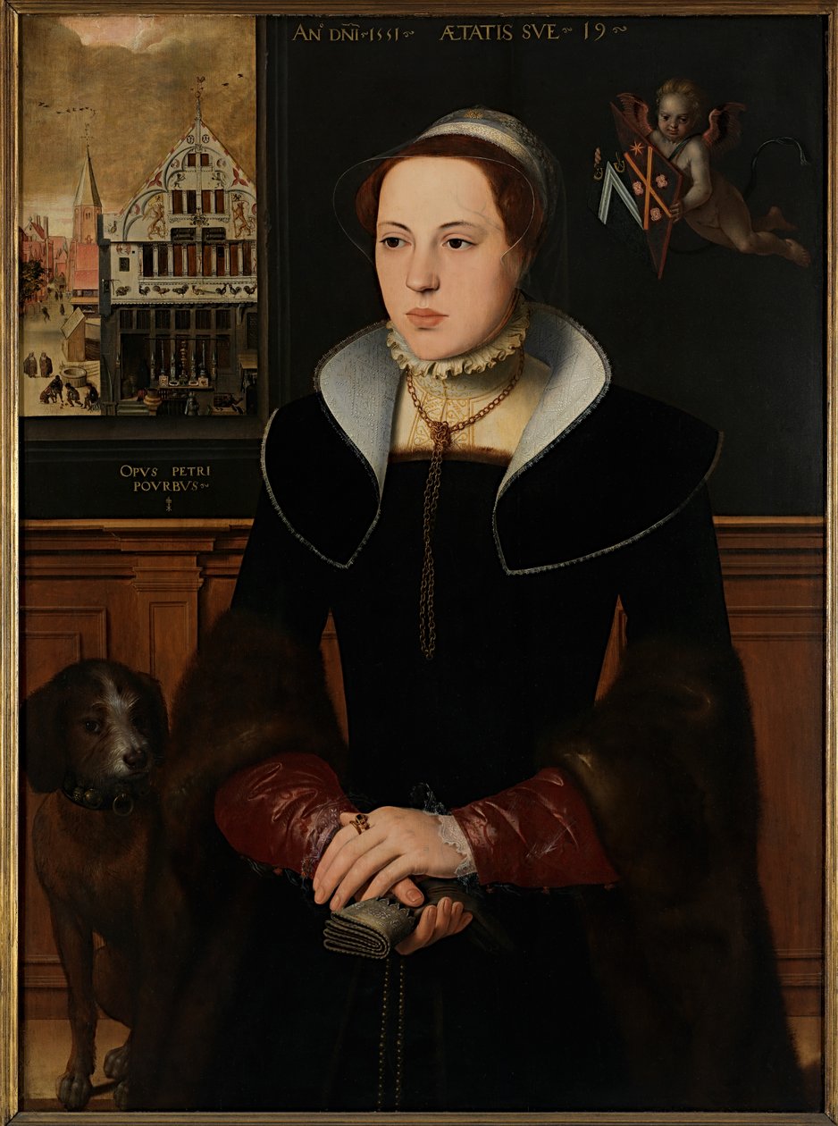Portrét Jacquemyne Buuck od Pieter Jansz. Pourbus