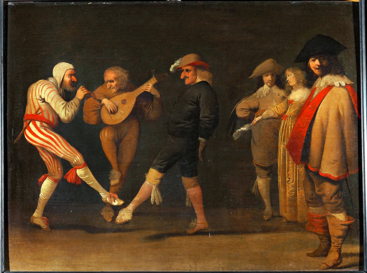 Taneční komici od Pieter Jansz. Quast