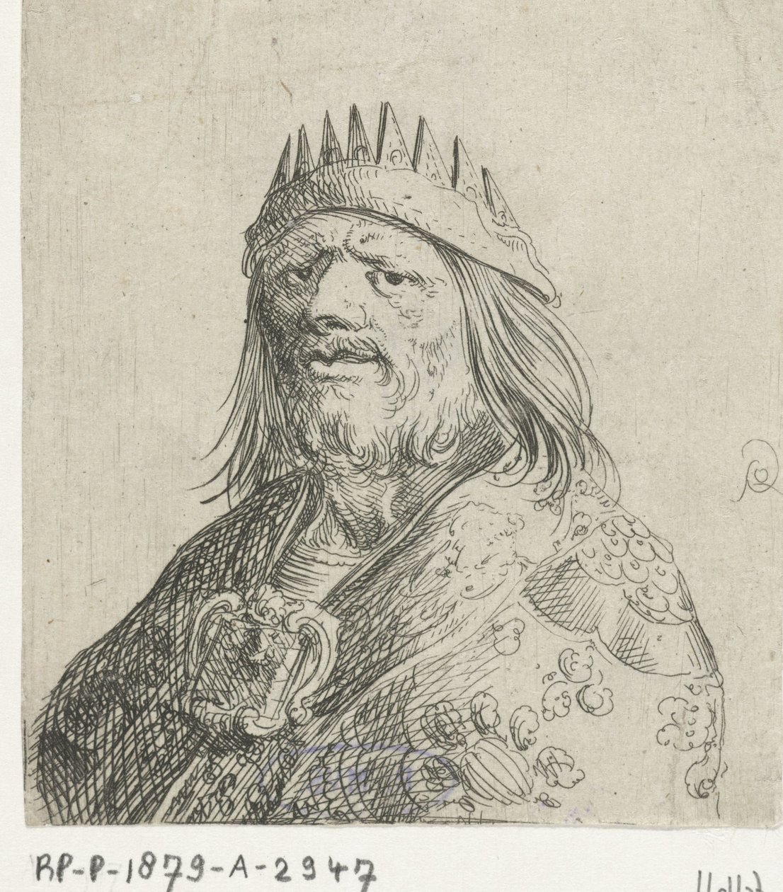Portrétní busta krále od Pieter Jansz Quast
