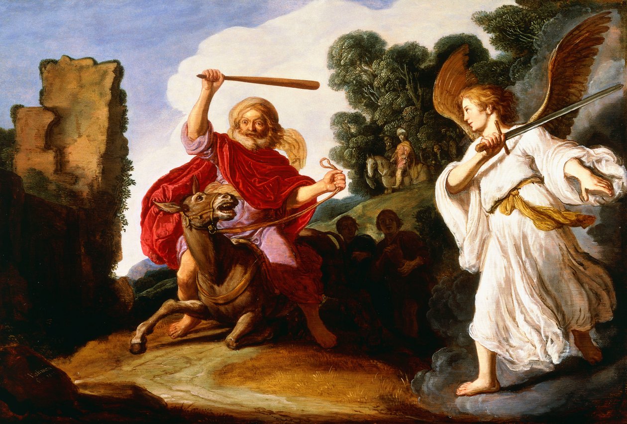 Balám a osel, 1622 od Pieter Lastman