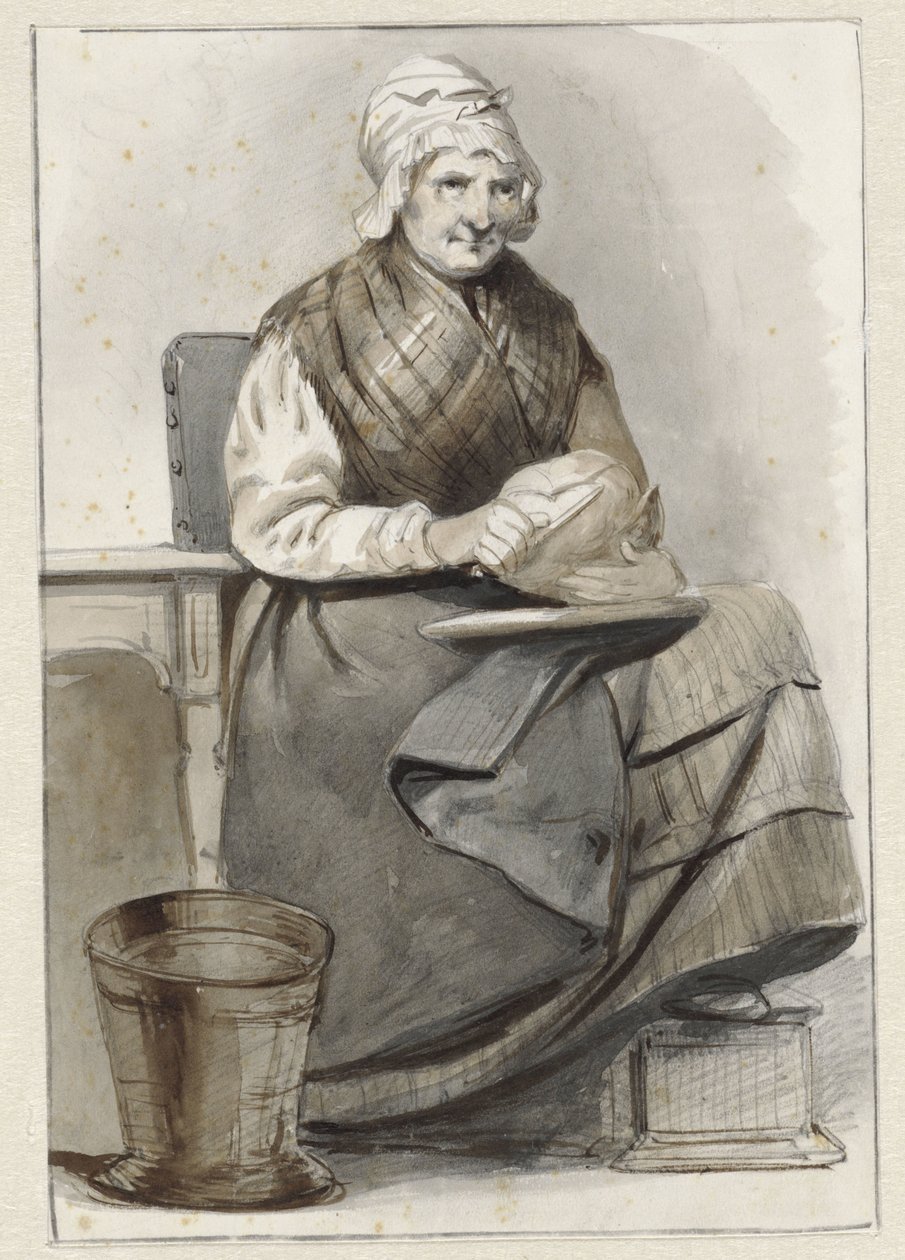 sedící žena od Pieter Marinus van de Laar (attributed to)