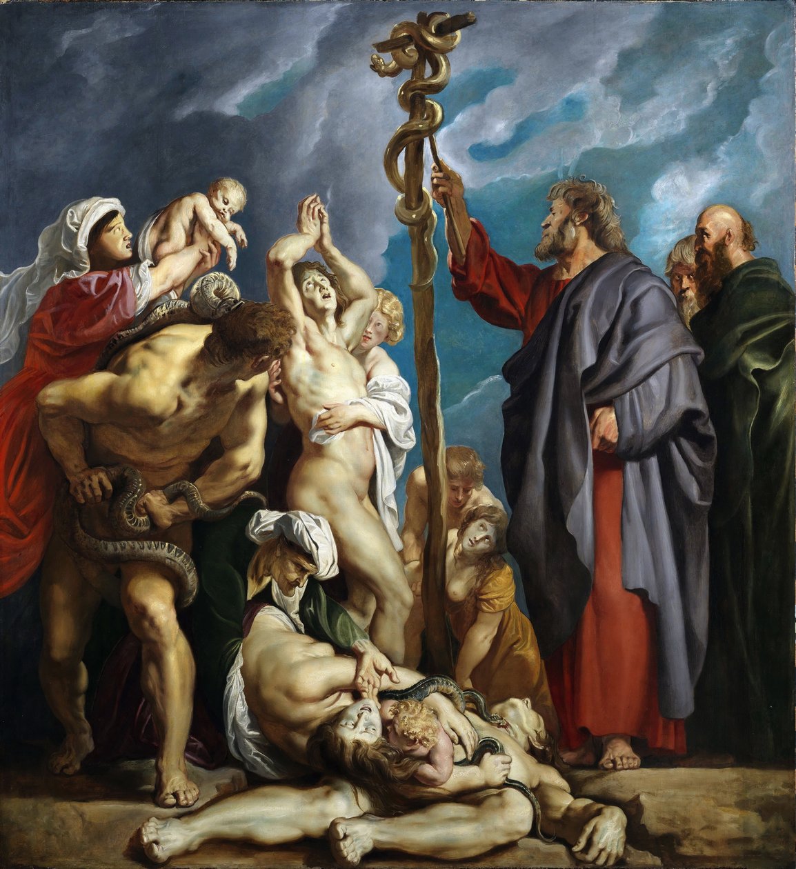 Mojžíš a drzý had, 1609-1610. od Peter Paul Rubens
