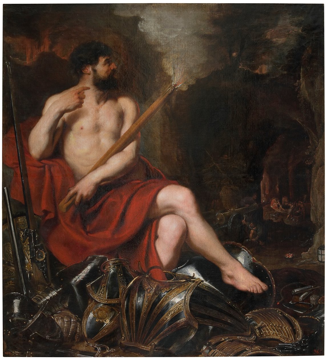 Vulkán a oheň, 17. století. od Pieter Paul Rubens