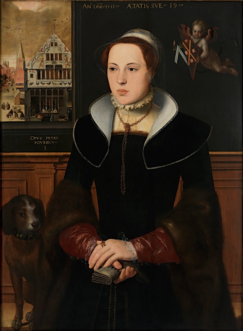Portrét Jacquemyne Buuck, 1551. od Pieter Pourbus