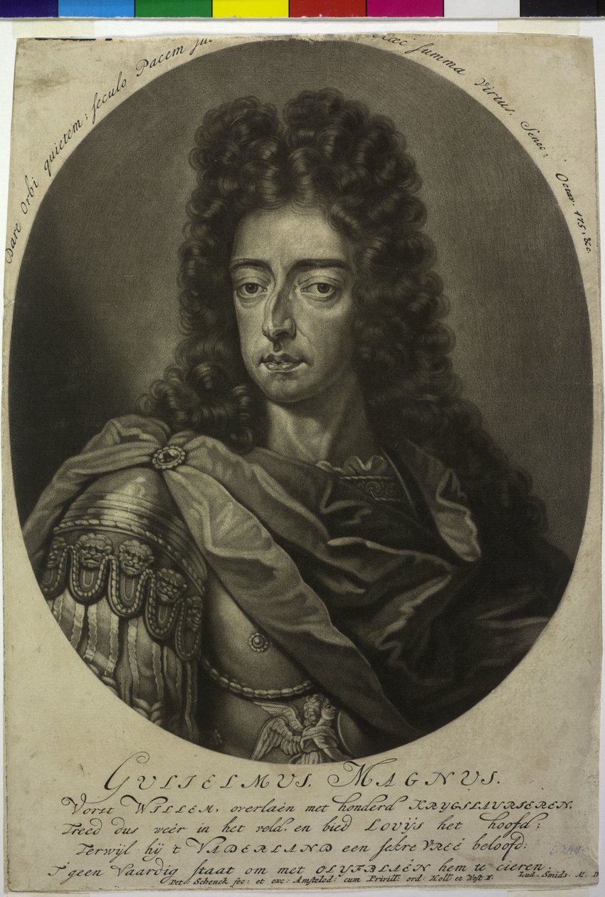 Oranžský princ Vilém III. od Pieter Schenk
