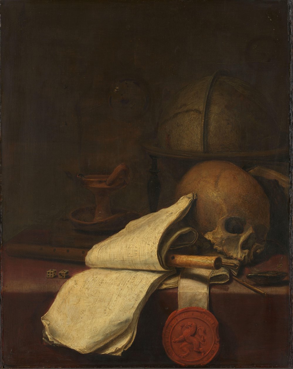 Zátiší Vanitas od Pieter Symonsz Potter