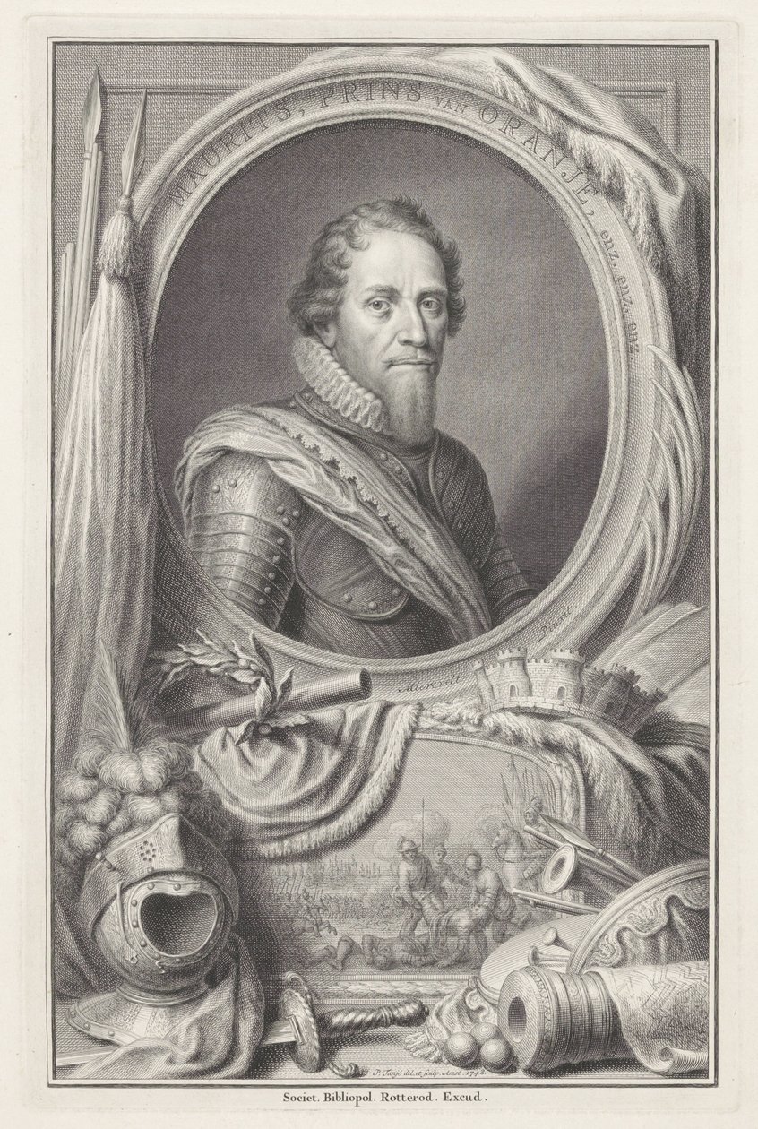 Portrét Mauritů, prince z Orange od Pieter Tanjé