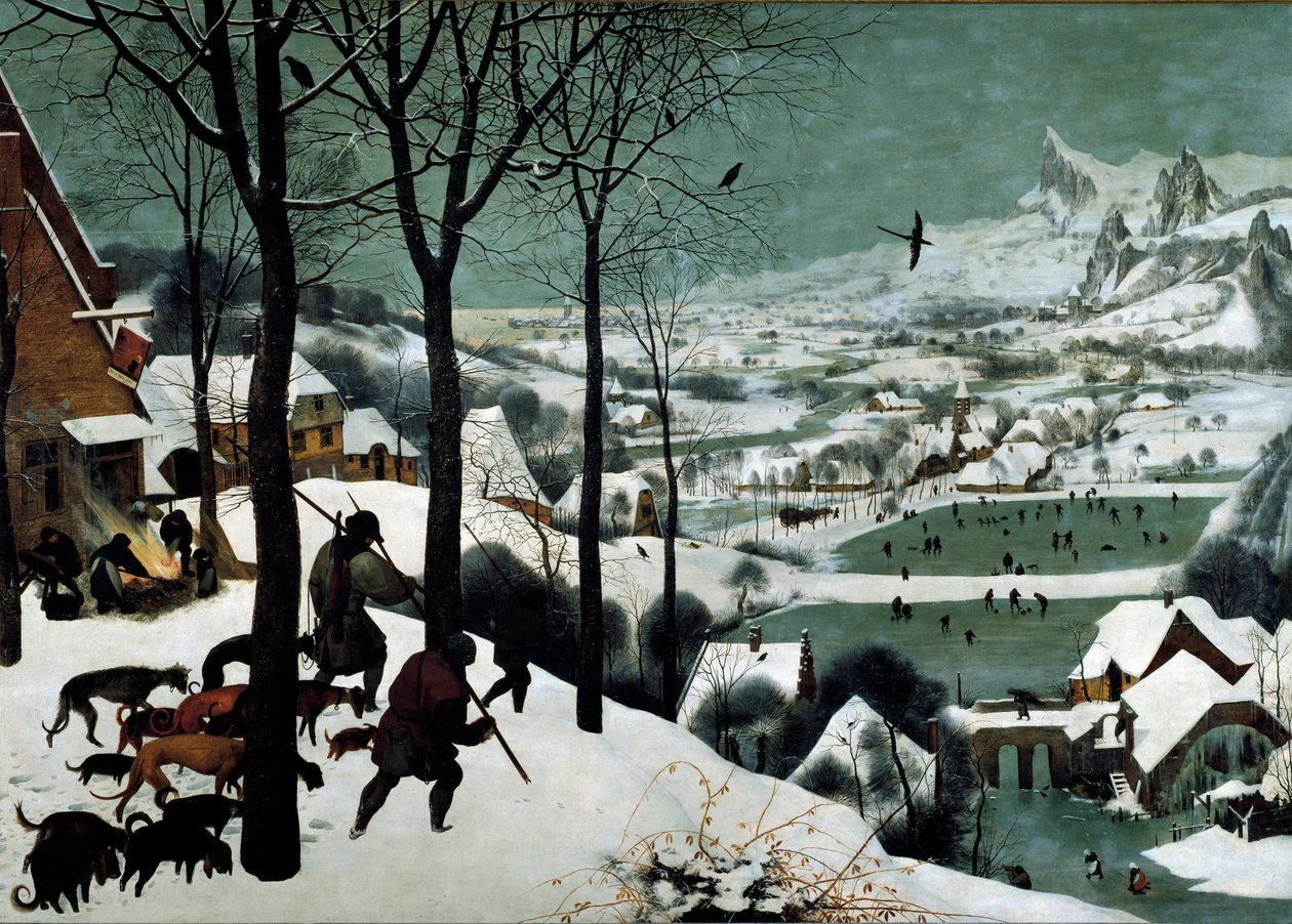 Lovci na sněhu (zima) od Pieter The Elder Brueghel