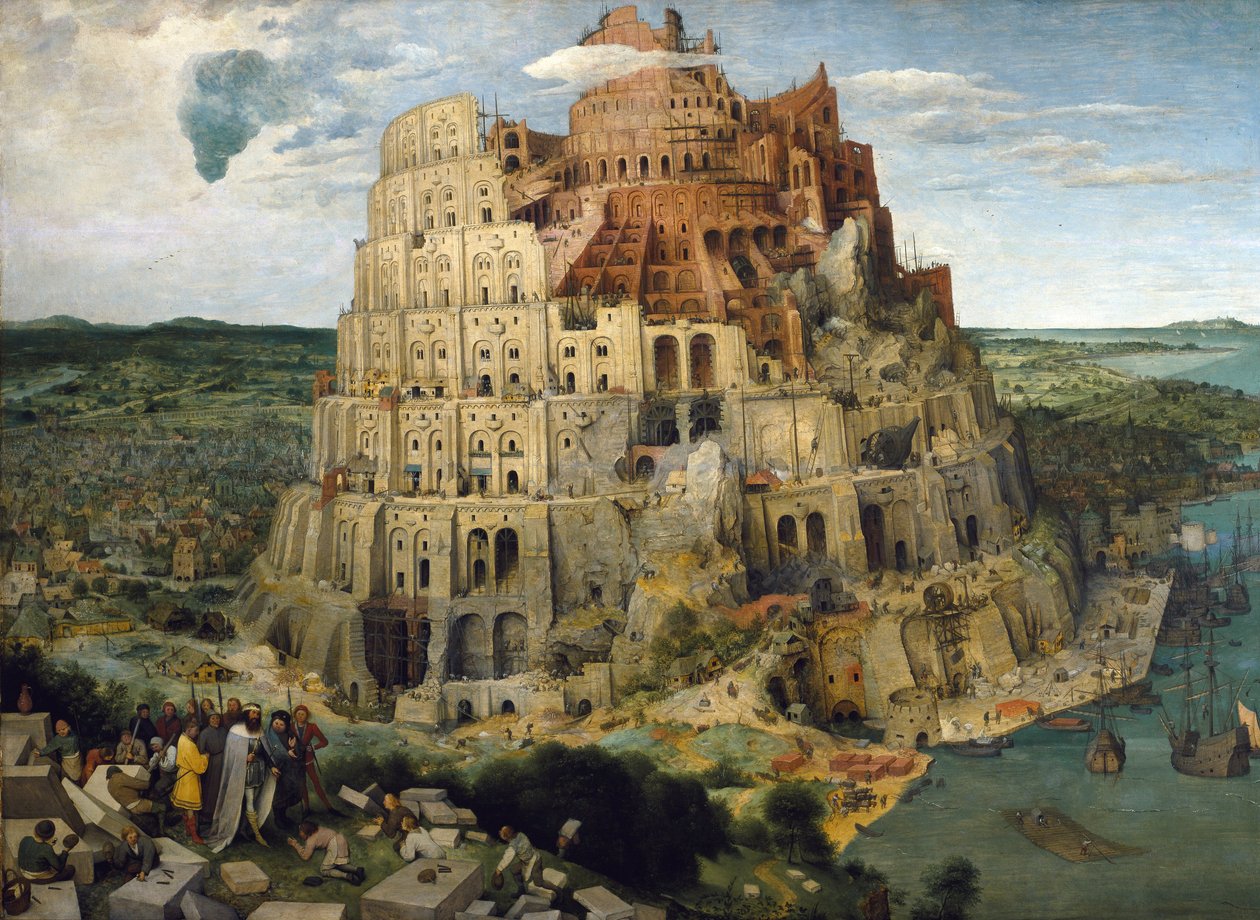 Babylonská věž od Pieter The Elder Brueghel