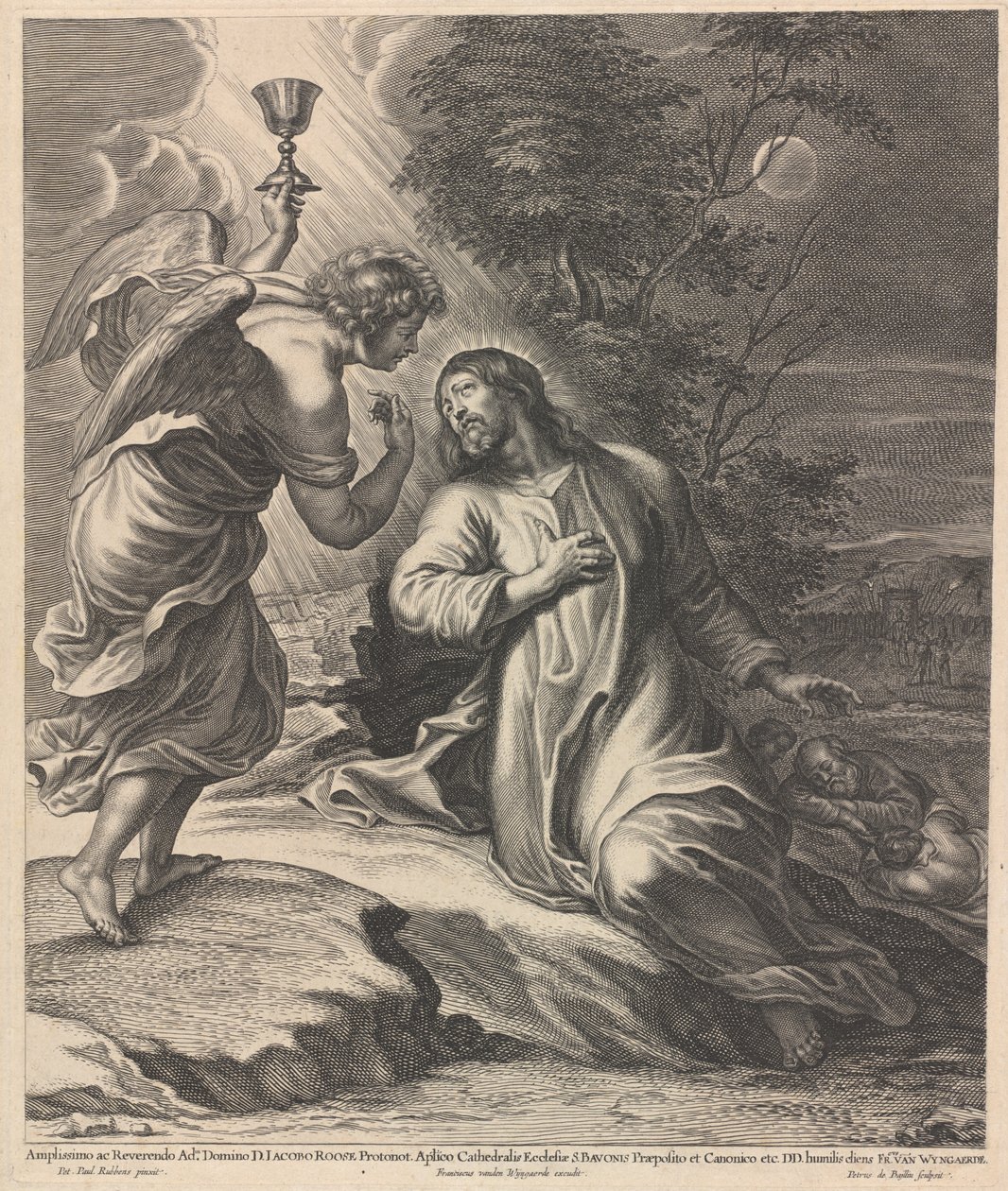 Kristus na hoře Olivetské. od Pieter de Bailliu