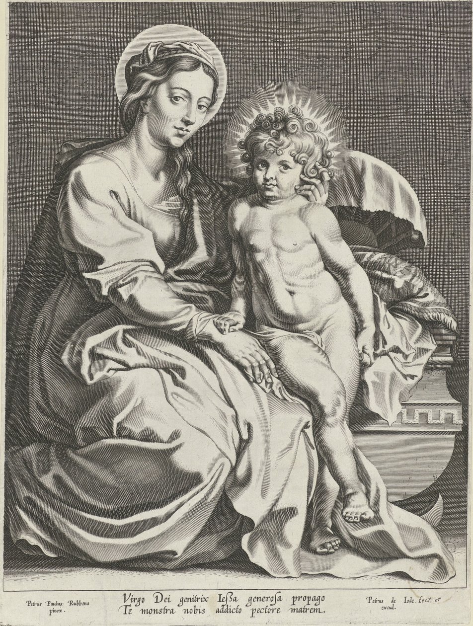 Marie s Ježíškem u jesliček od Pieter de Jode (I)