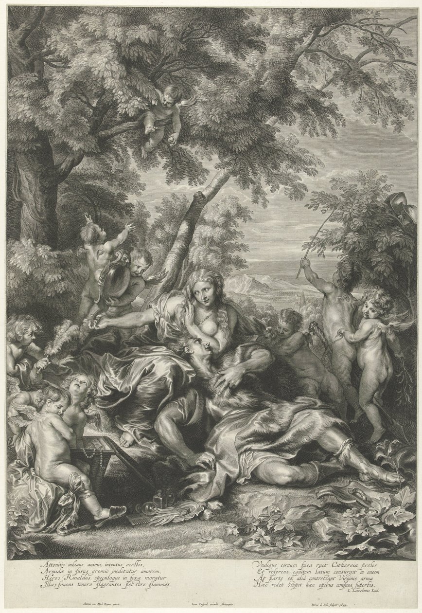 Rinaldo v Armidě od Pieter de Jode (II)
