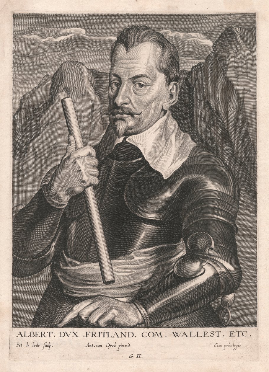Albert, vévoda z Fritlandu. Com. Wallace, atd. od Pieter de Jode