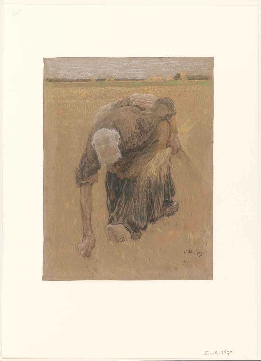 paběrkující žena od Pieter de Josselin