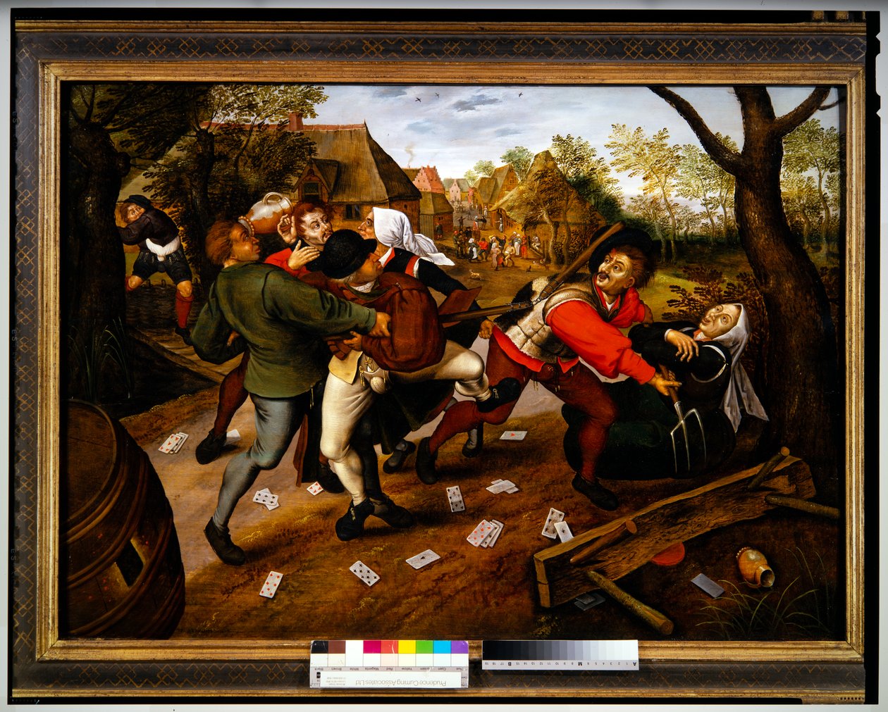 Hráči se hádají od Pieter the Younger Brueghel