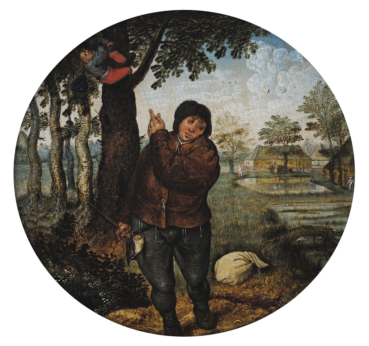 Vykrádání ptačího hnízda od Pieter Brueghel the Younger