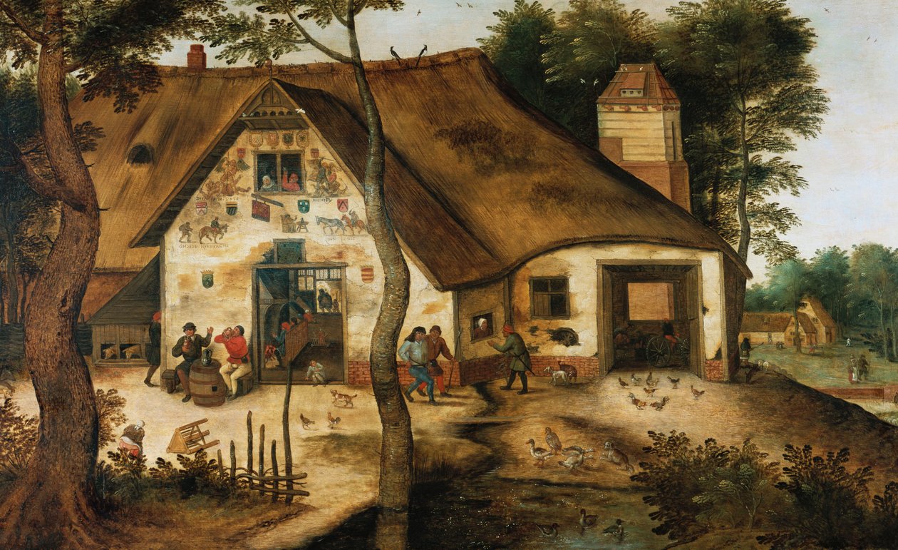 Auberge Saint-Michel od Pieter Brueghel the Younger