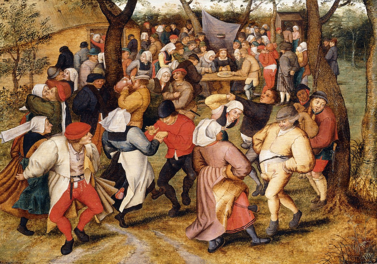 Svatební tanec, od Pieter Brueghel the Younger