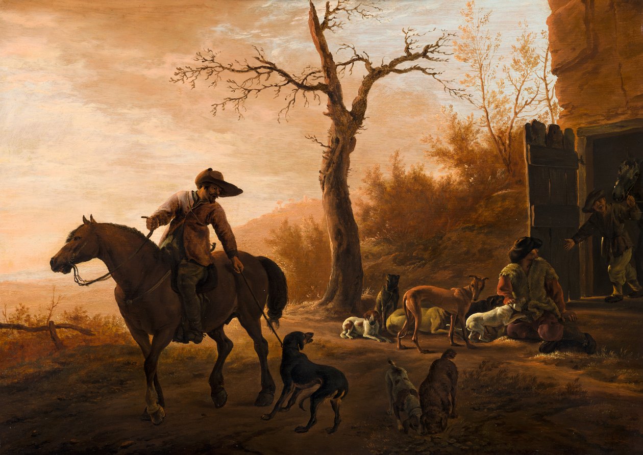 Krajina s lovci od Pieter van Laer