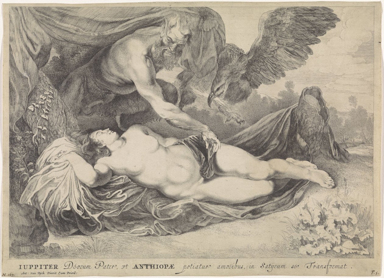 Jupiter a Antiope od Pieter van Sompel