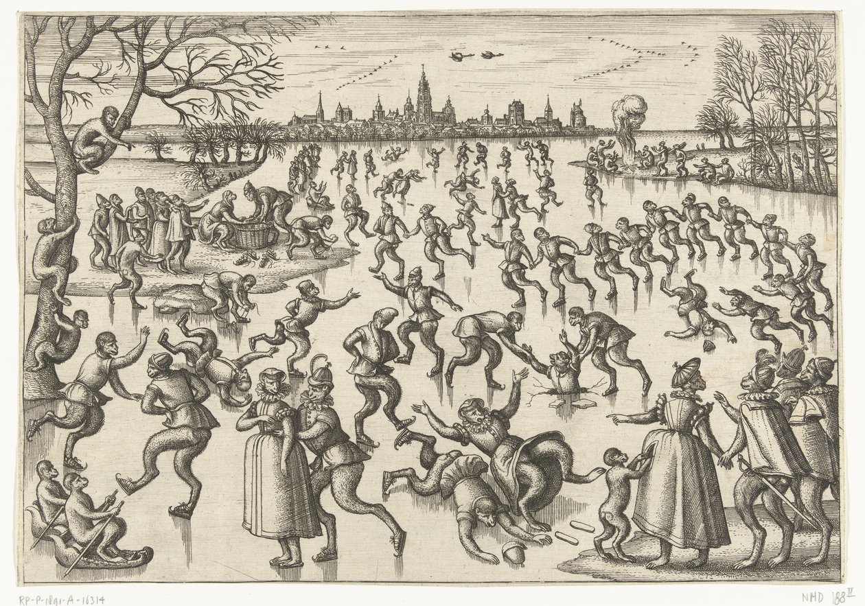 bruslení Monkey game (název série) od Pieter van der Borcht (I)