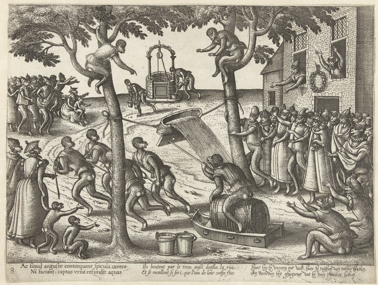 Tobbespel Apenspel (název série) od Pieter van der Borcht (I)