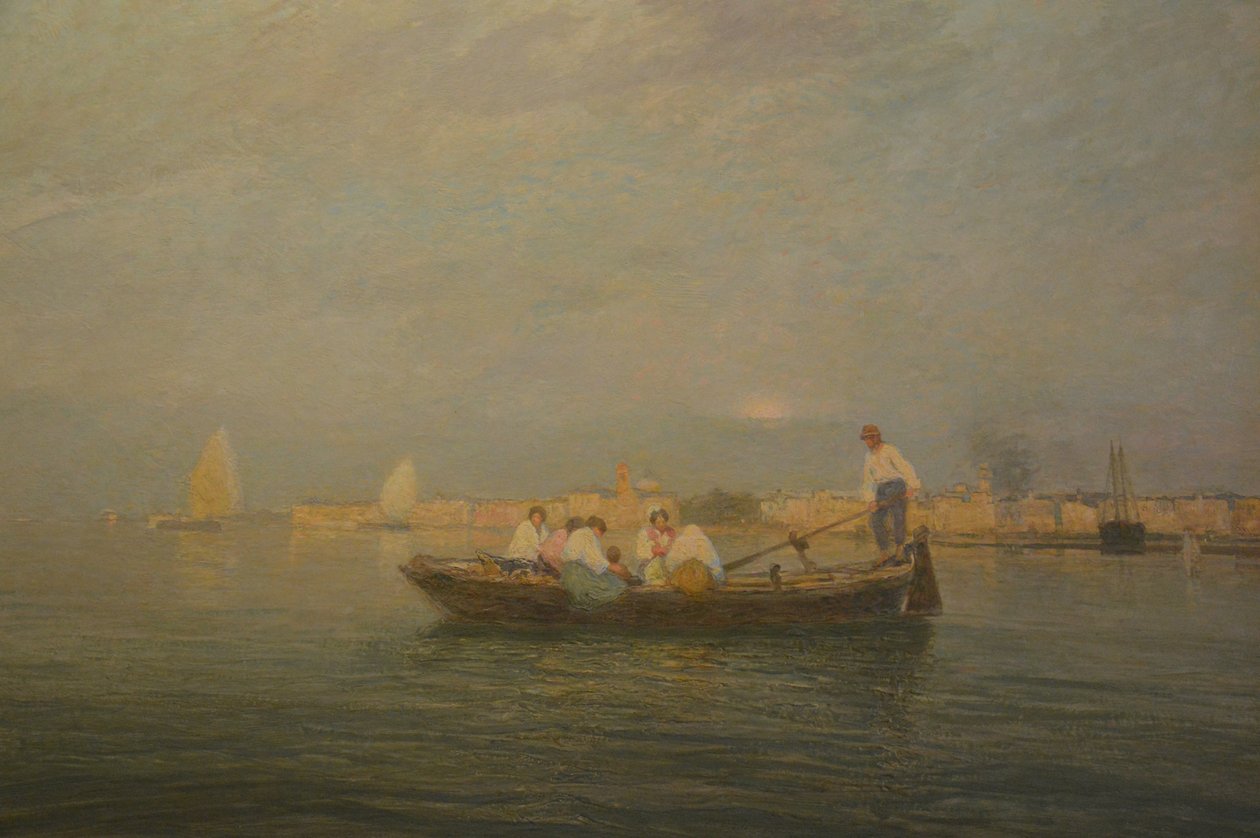 Obraz Pietra Fragiacoma z roku 1914, Trajekt od Pietro Fragiacomo