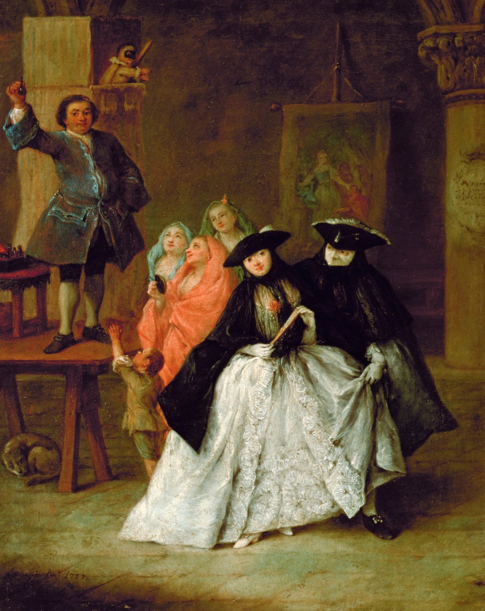 Šarlatán, 1757 od Pietro Longhi