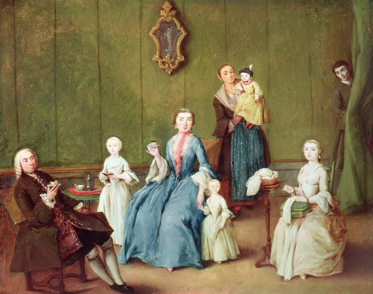 Benátská rodina od Pietro Longhi