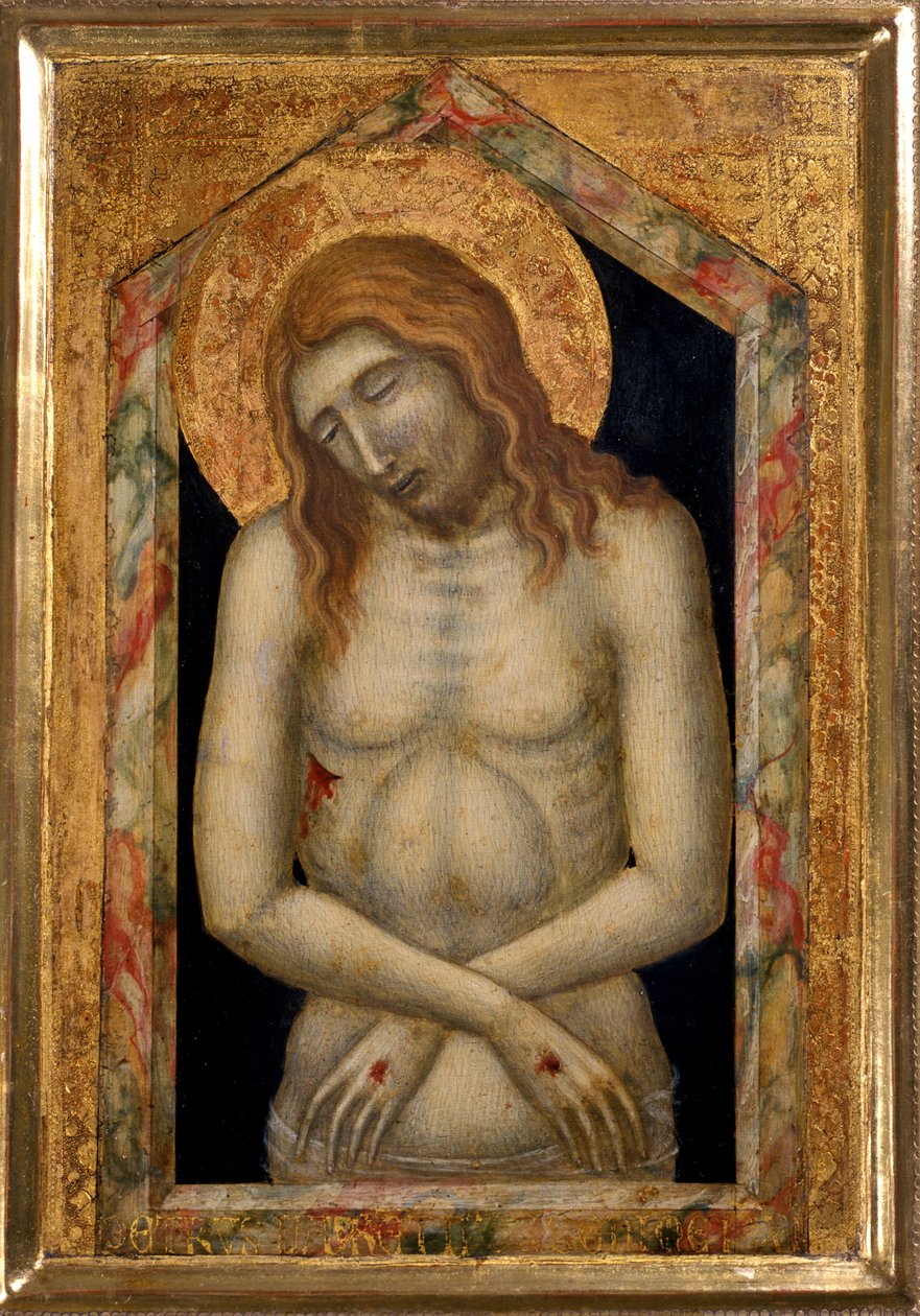 Kristus trpící, cca 1330 (tempera na dřevě) od Pietro Lorenzetti