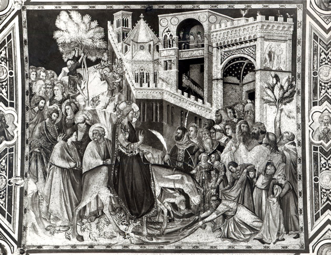 Kristův vjezd do Jeruzaléma od Pietro Lorenzetti