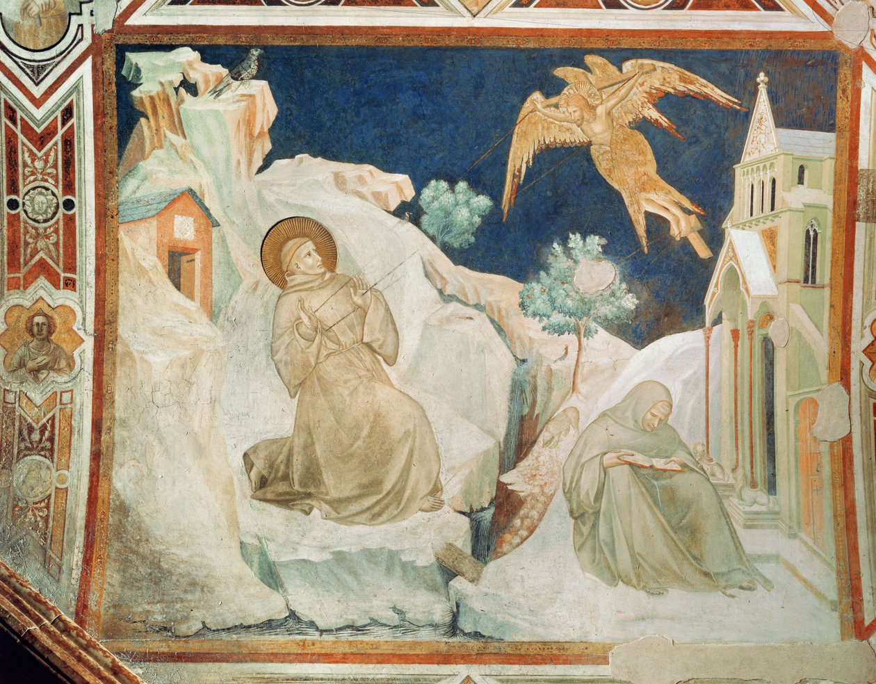 Svatý František přijímá stigmata od Pietro Lorenzetti