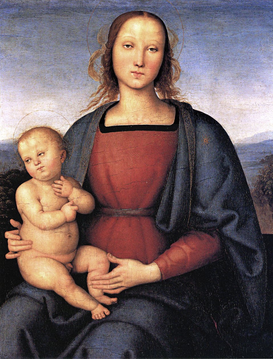 Madonna a dítě. od Pietro Perugino
