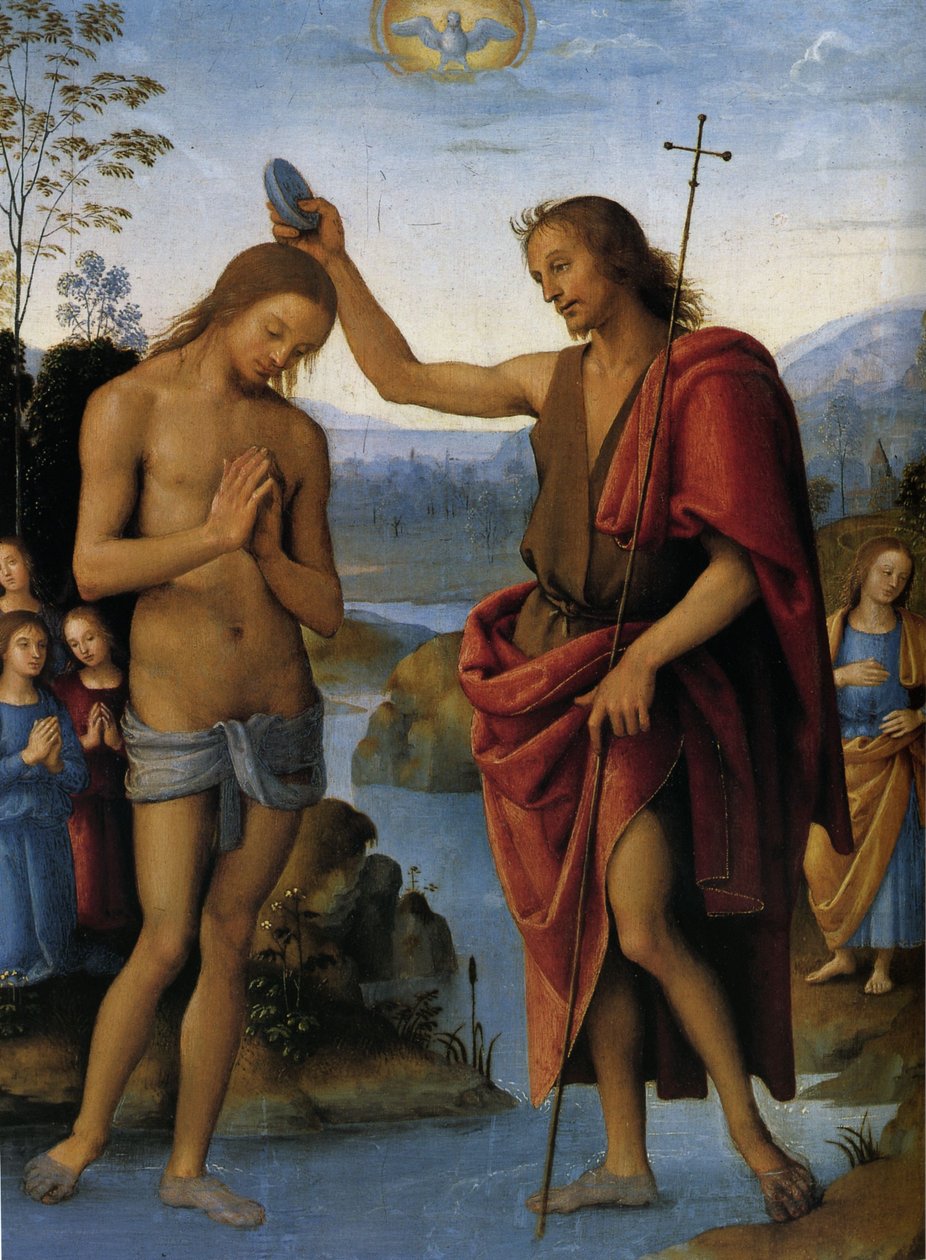 Křest Kristův od Pietro Perugino