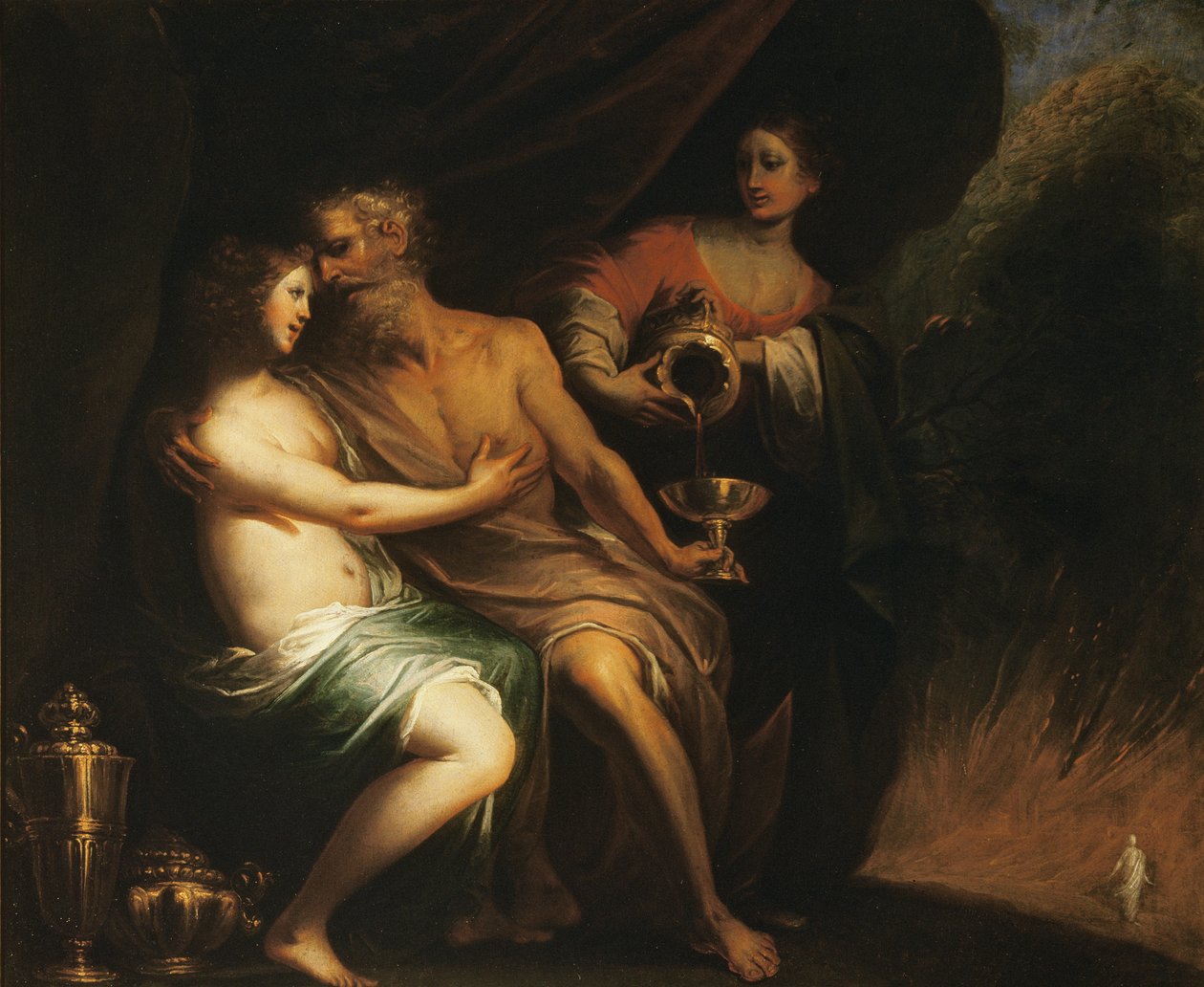 Lot a jeho dcery od Pietro Ricchi